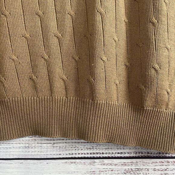 Vintage Titleist By Corbin Vest Men’s XL Wool Blend Golf Tan Button Up - Picture 9 of 9